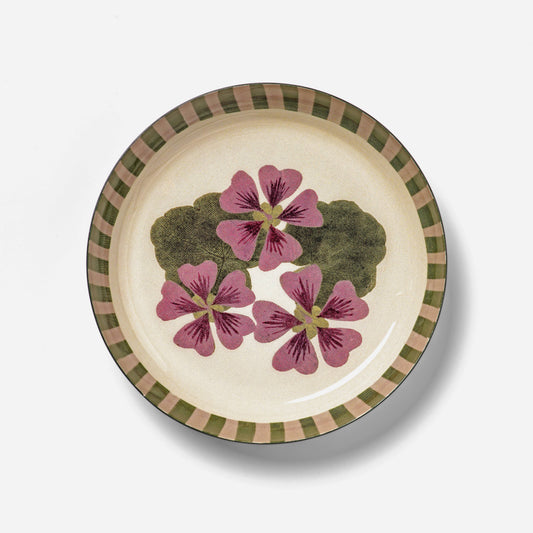 Geranium Enamel Trinket Tray
