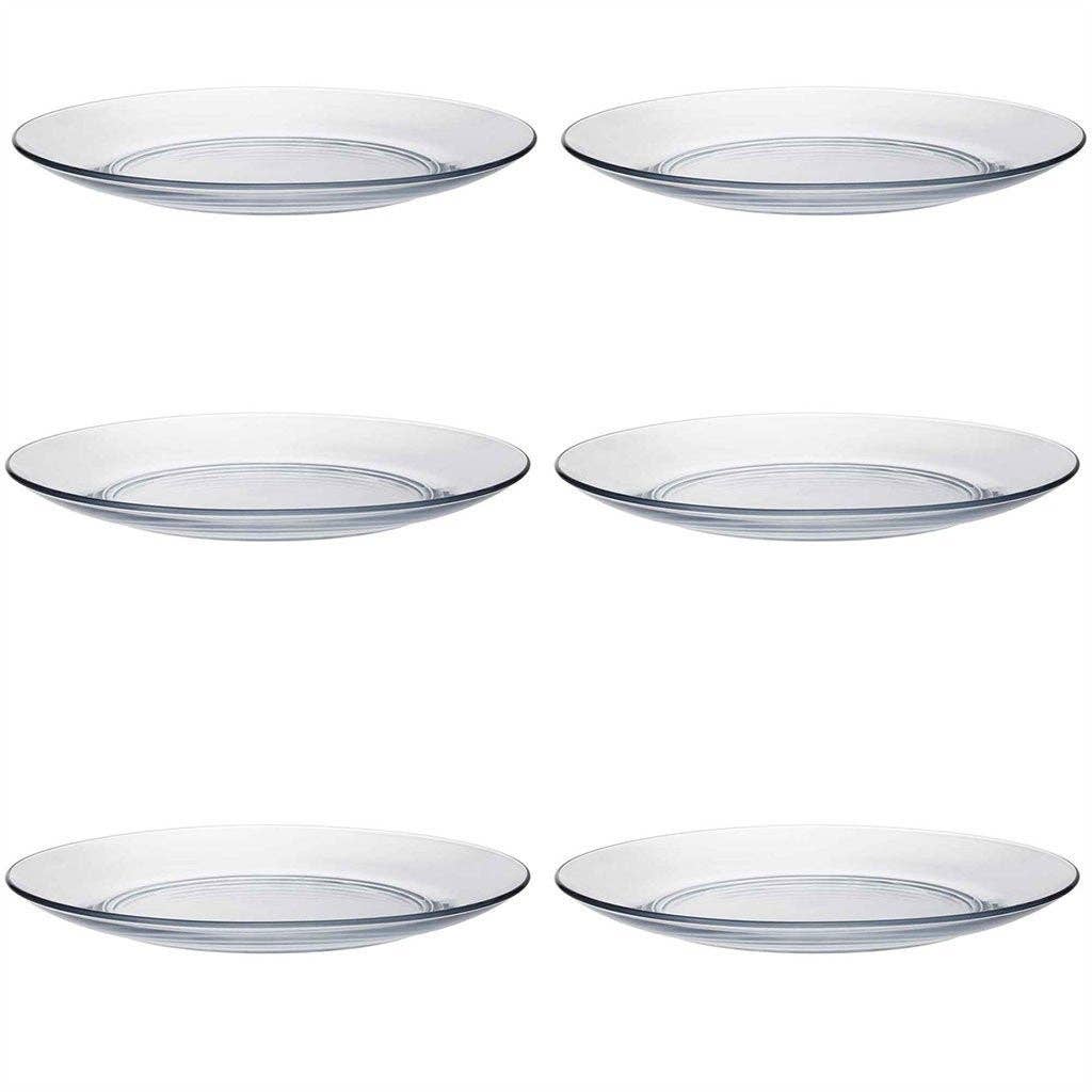 Duralex Lys tempered glass dessert plate made in France
