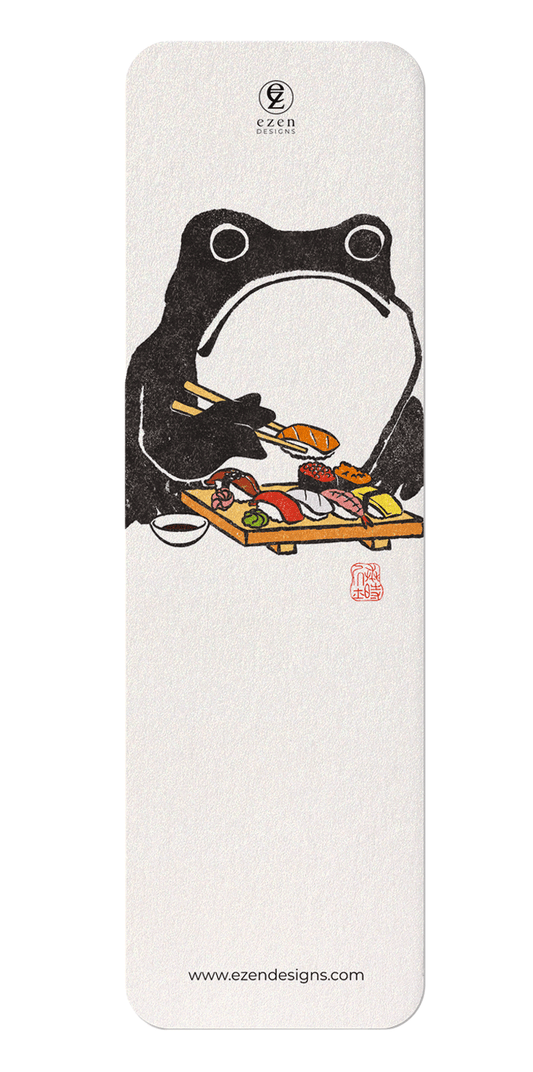 SUSHI FROG: Japanese Bookmark