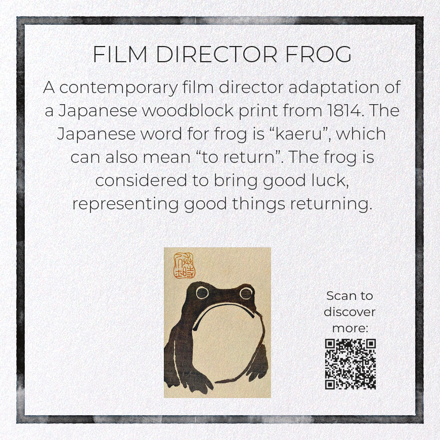Film Director Hoji Frog Greeting Card