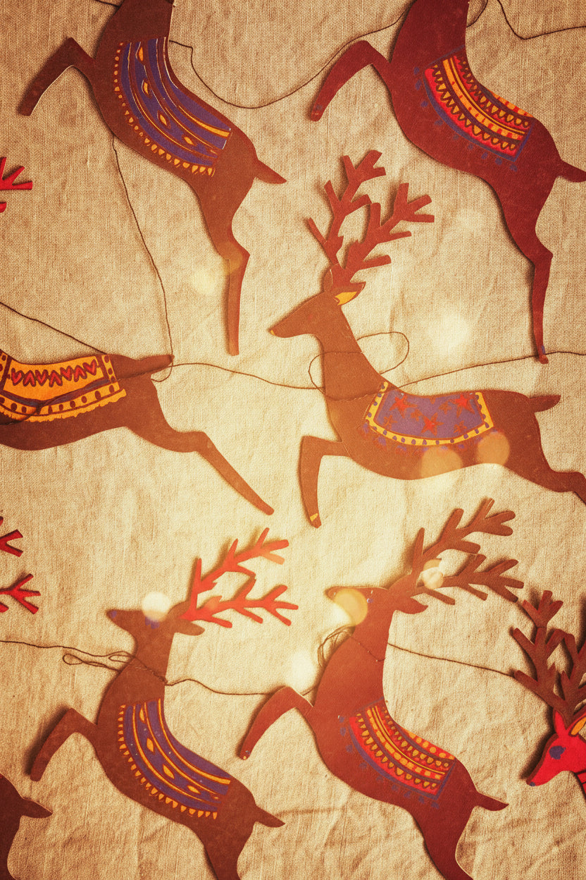 Reindeer Garland by East End Press