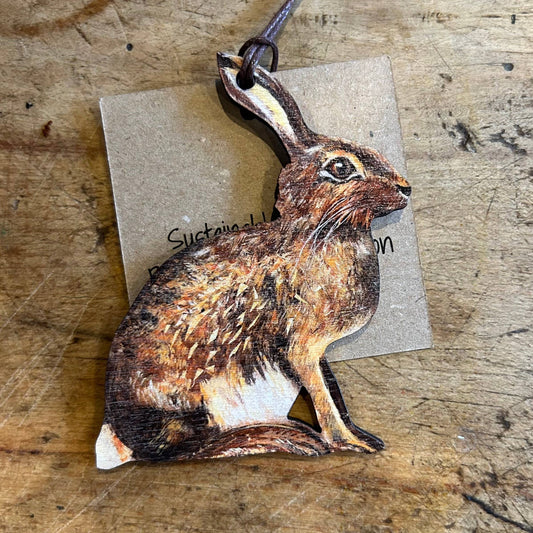 sitting Hare-shaped hanging decoration