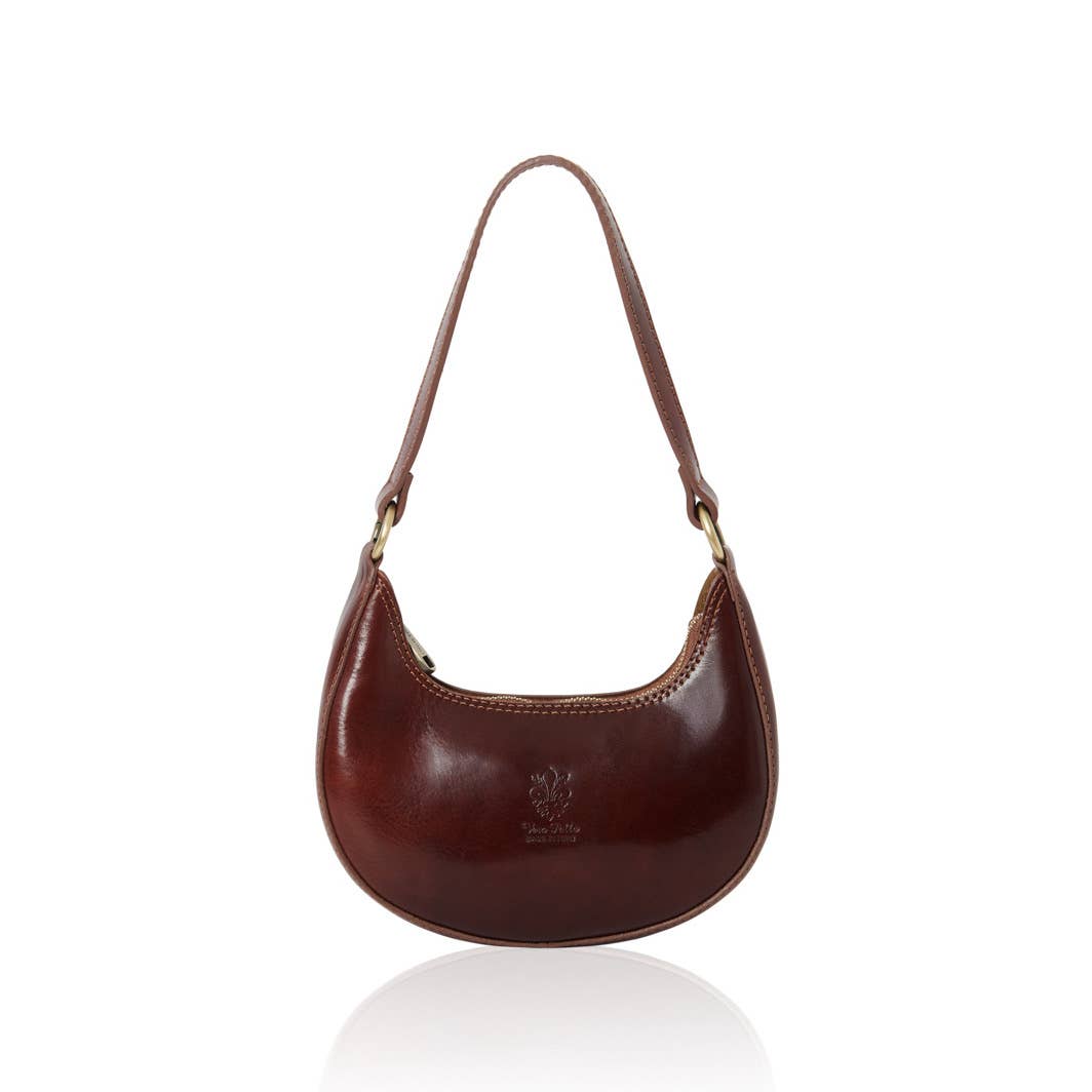Italian Leather Crescent Bag