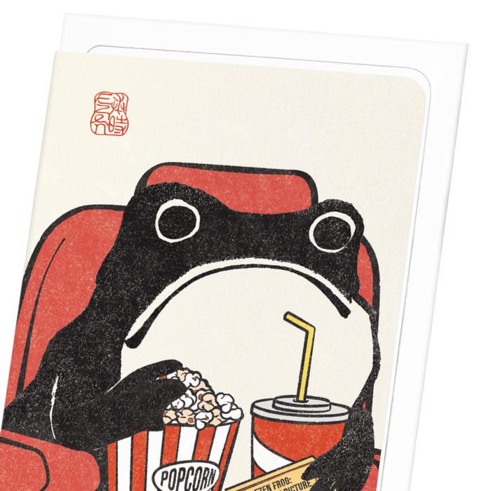 Film Lover Hoji Frog Greetings Card