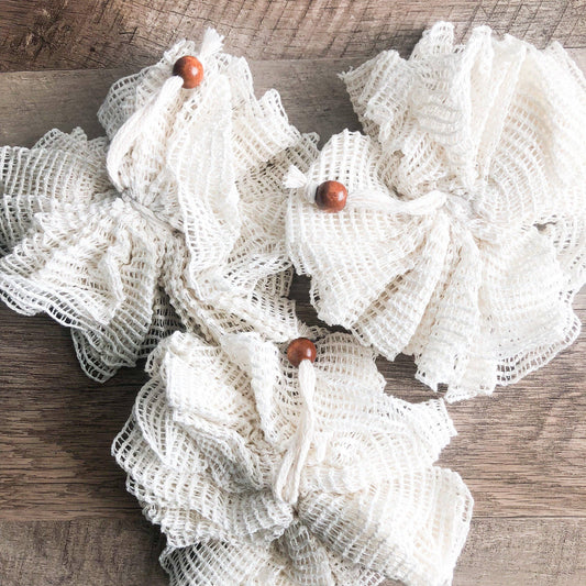 Natural Eco Bath Pouf