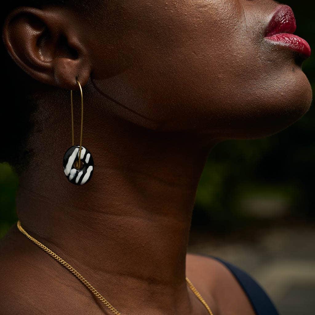 Zawadi Ceramic Earrings – Handmade in Kenya