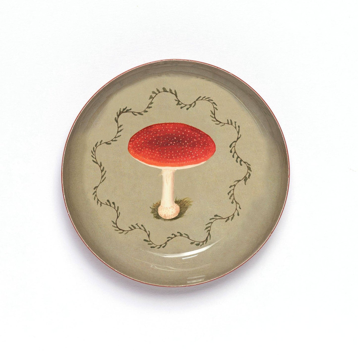 Amanita Fungi Enamel Trinket Tray