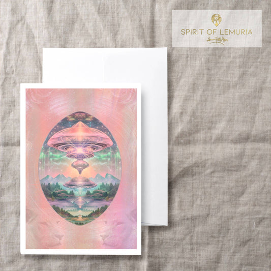 Star Family Vessels card by Spirit of Lemuria, 127 x 178mm, blank inside