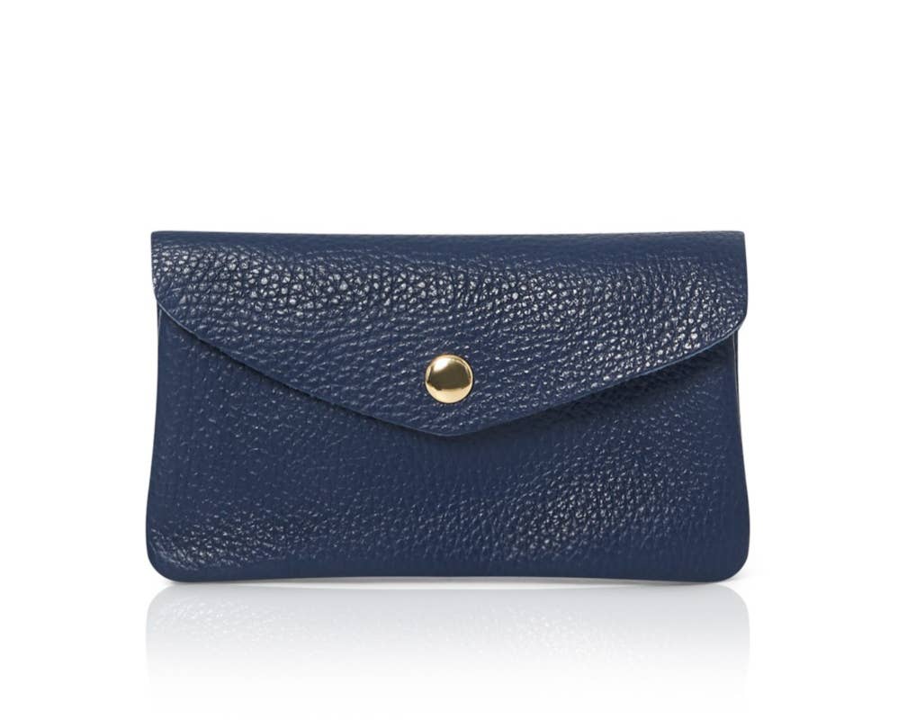 Large Italian Leather Coin Purse