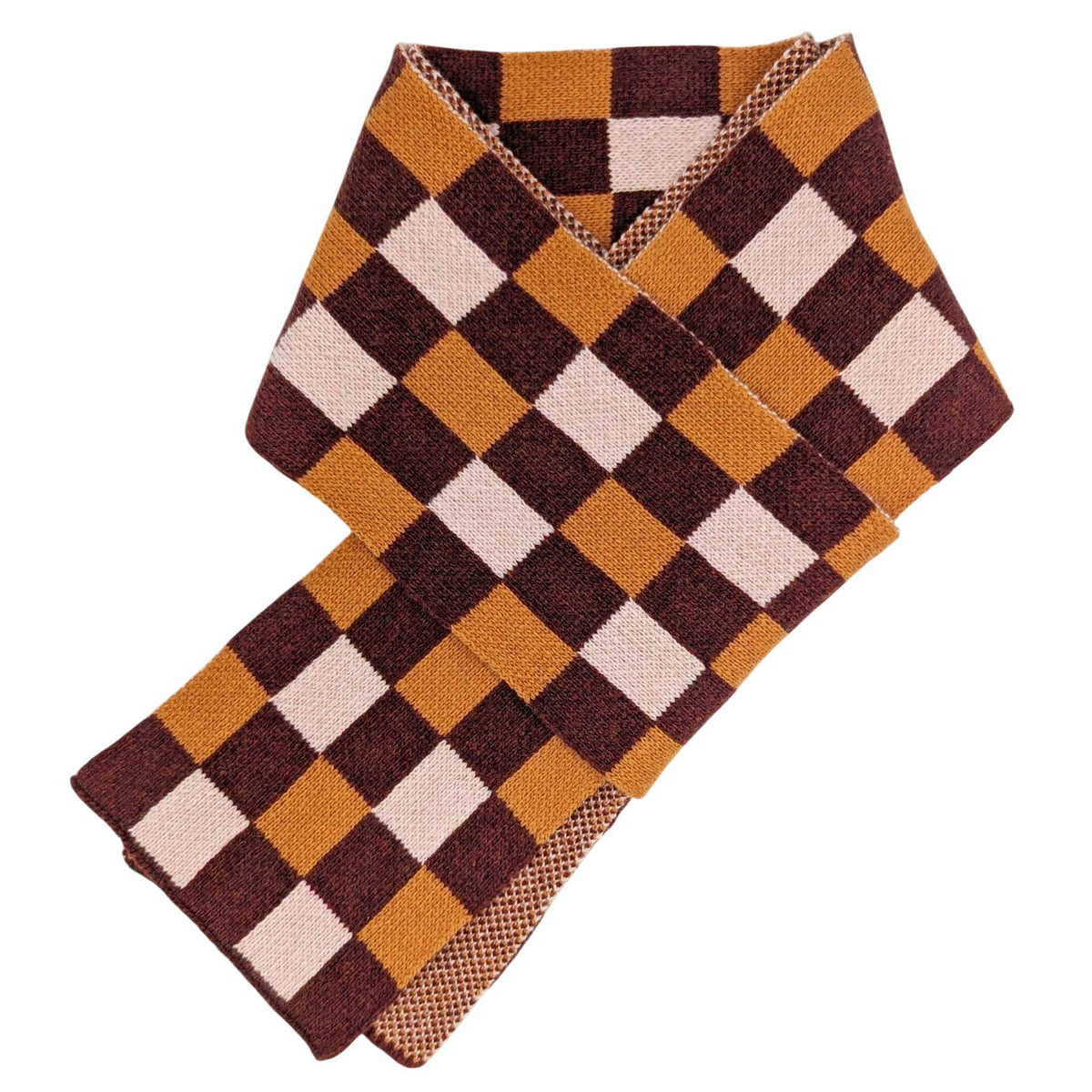 Catherine Tough patterned merino lambswool scarf