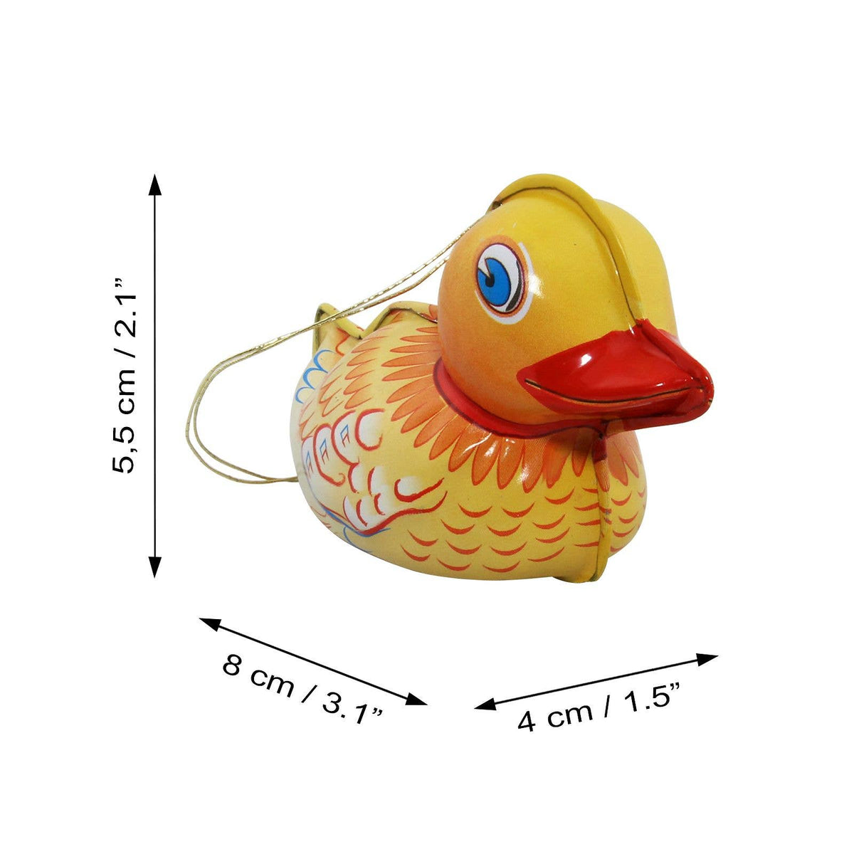 Tin Duck Christmas Tree Ornament