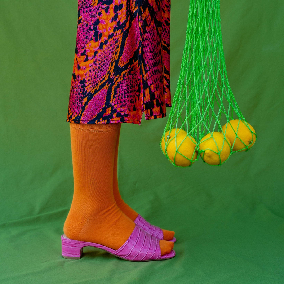 Organic Cotton Socks - Orange