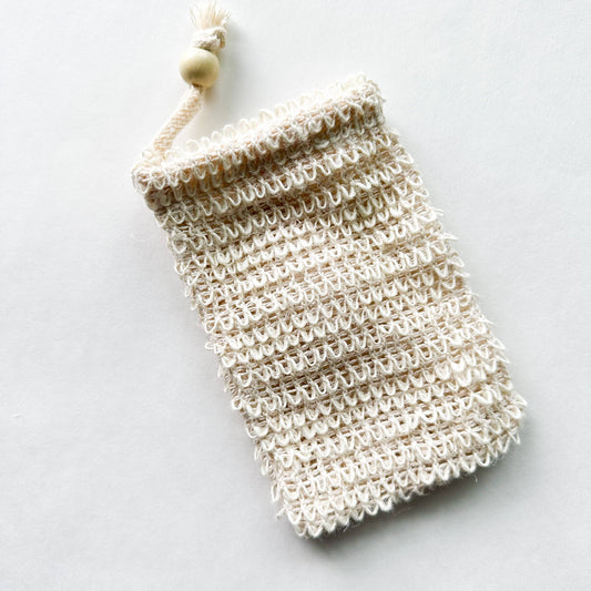 Textured weave detail of sisal fibre up close