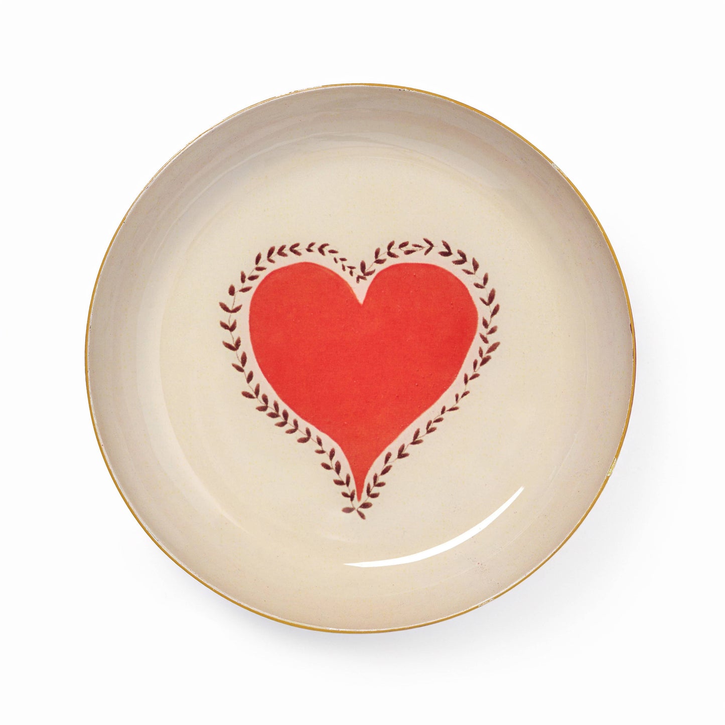 Heart Enamel Trinket Tray
