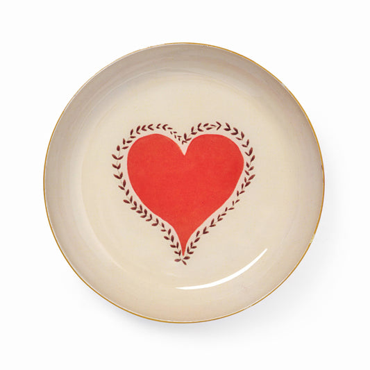 Heart Enamel Trinket Tray