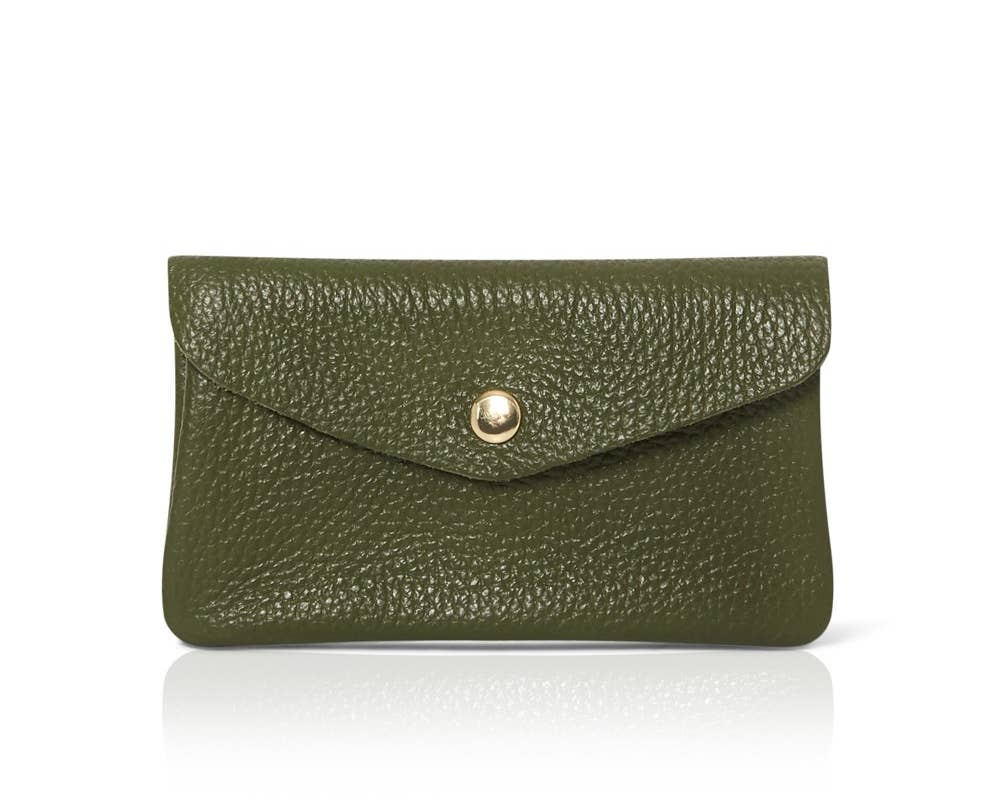 Large Italian Leather Coin Purse