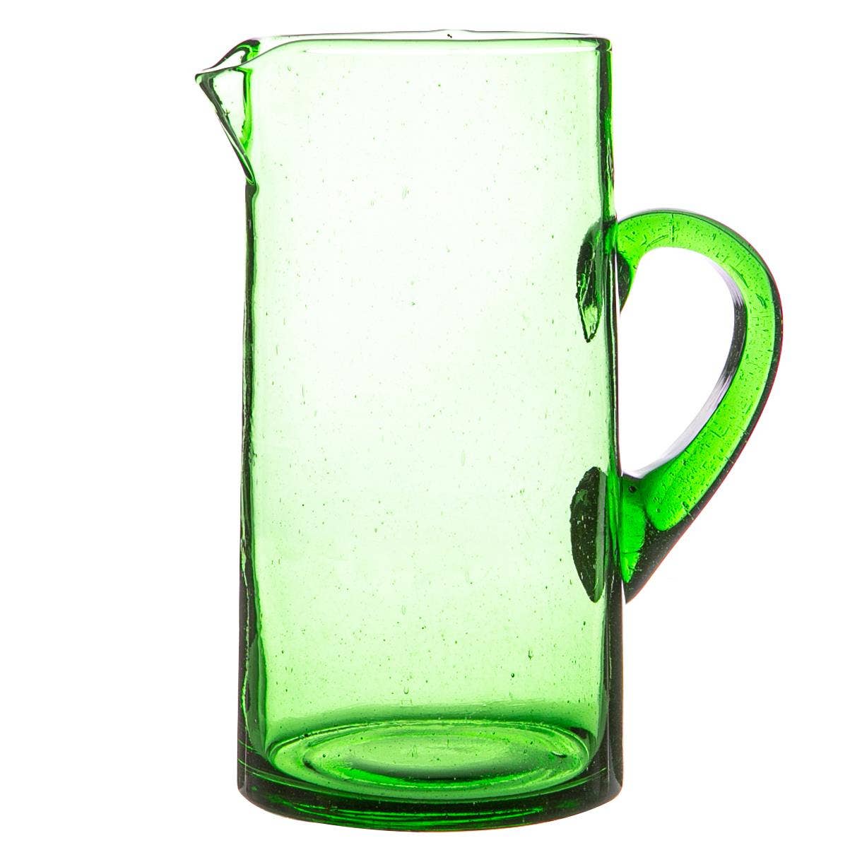 Recycled Green Morrocan Glass Jug