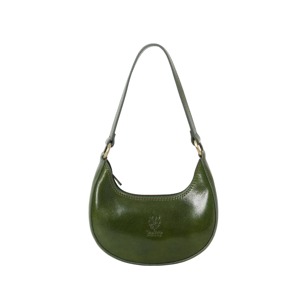 Italian Leather Crescent Bag