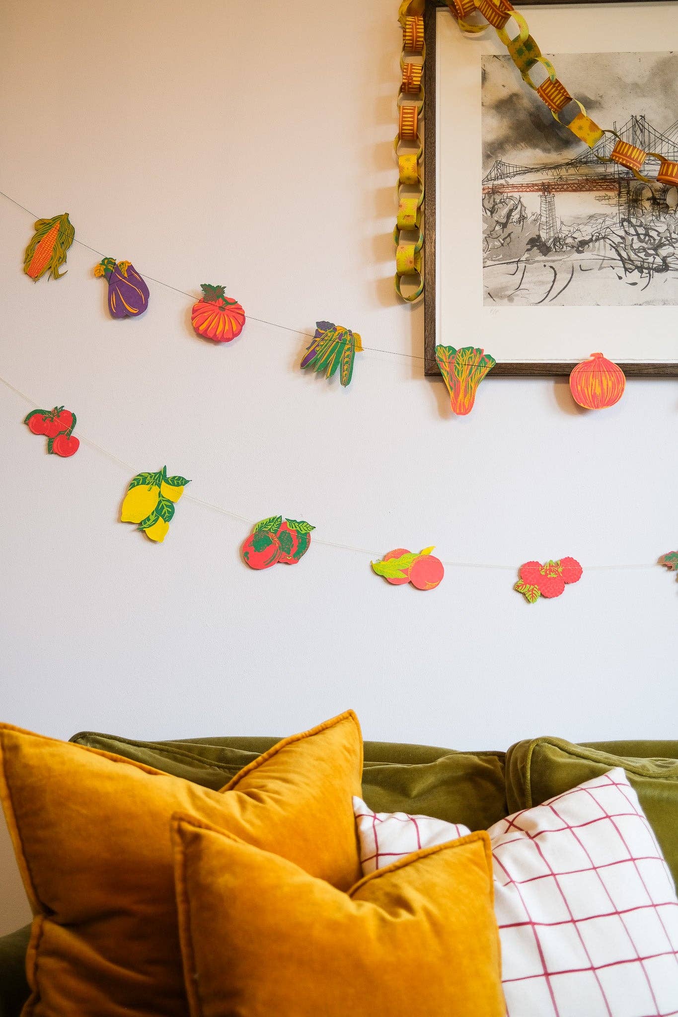 Summer Fruit Paper Garland
