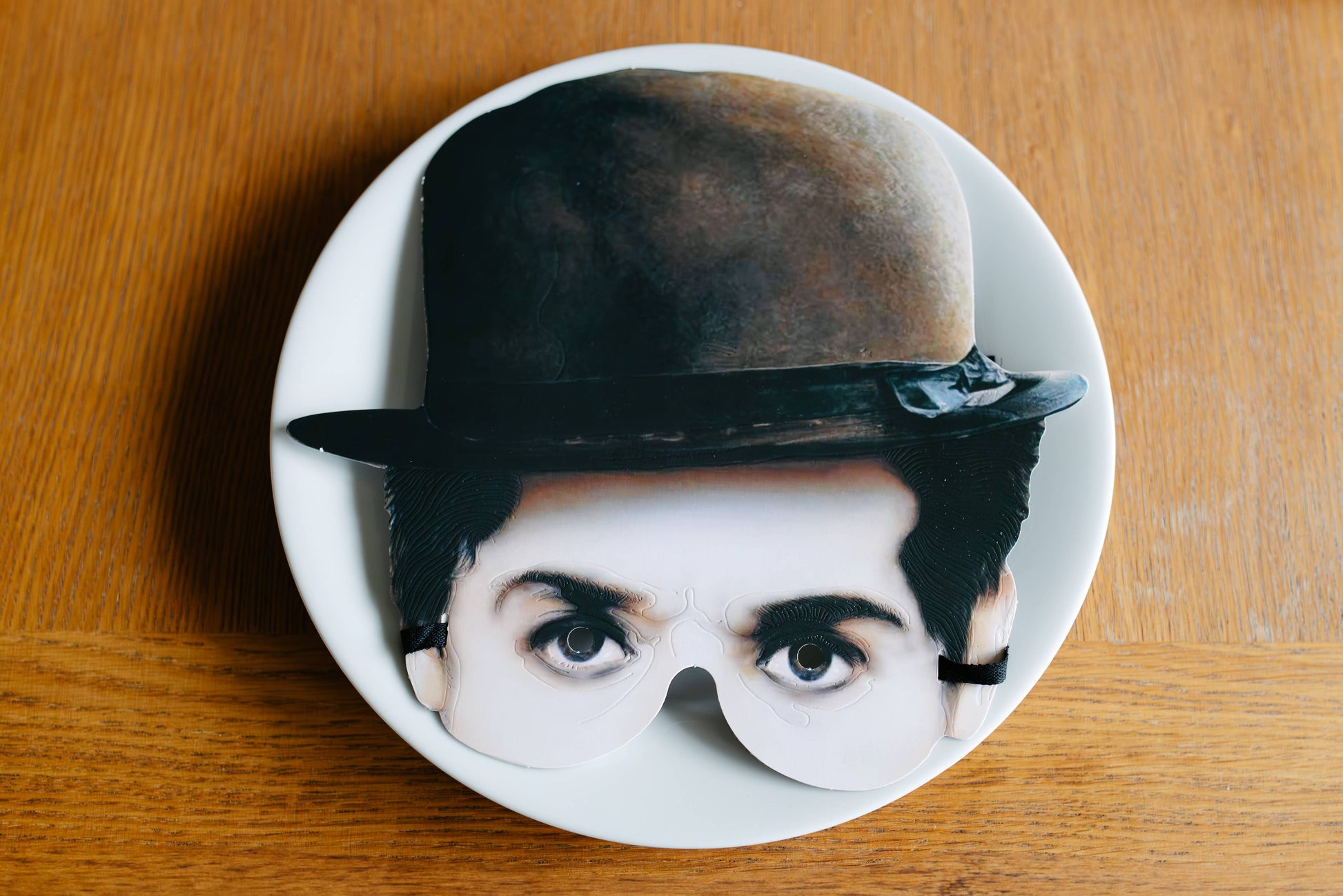 Charlie Chaplin paper party mask