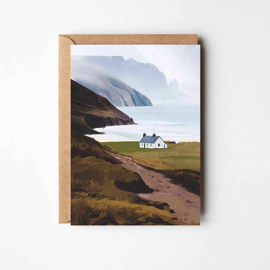 Kearvaig Bothy Scottish Cottage Greeting Card