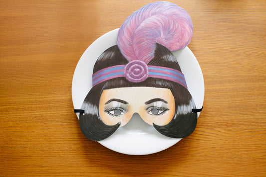paper party mask 1920's
