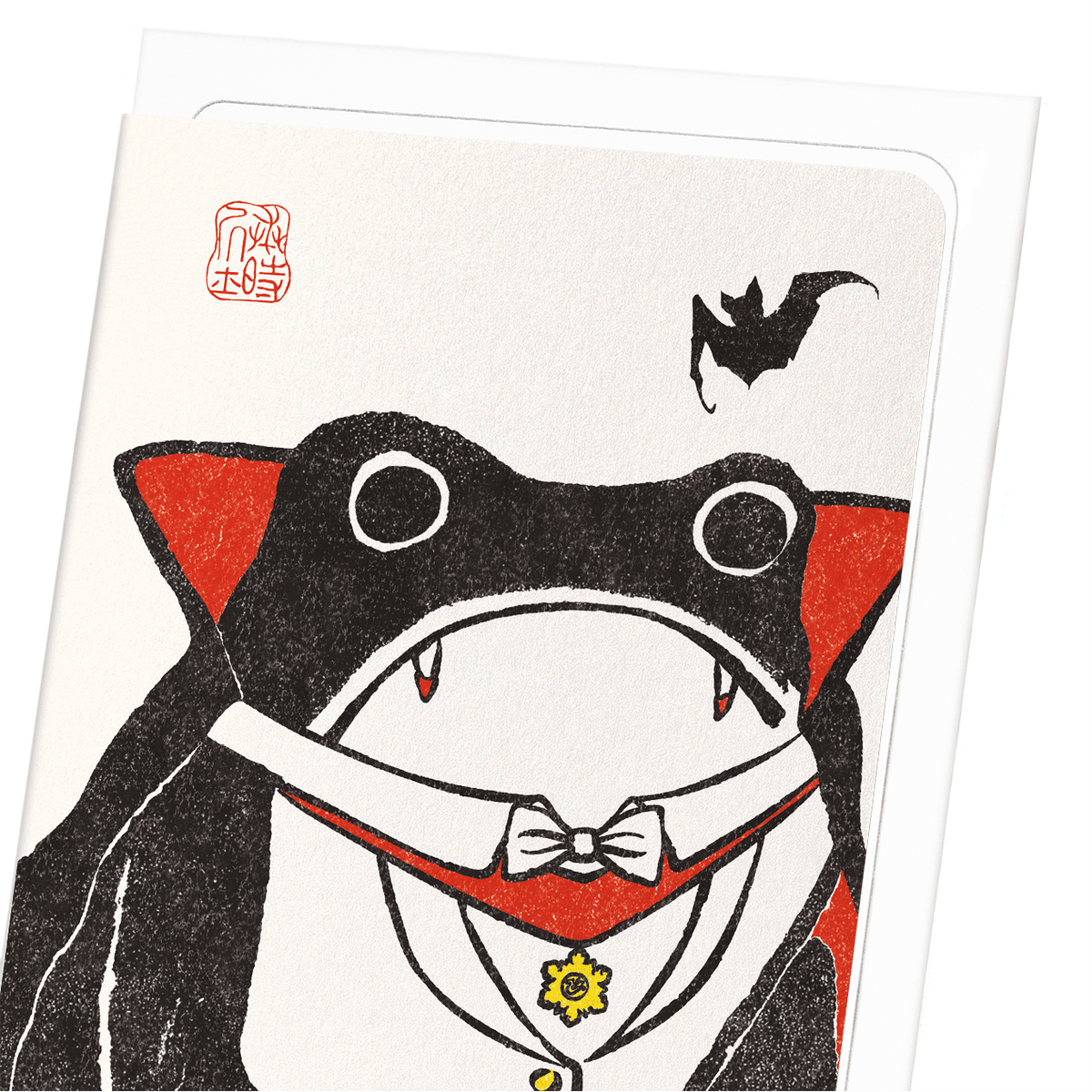 Dracula Hoji  Frog Greetings Card