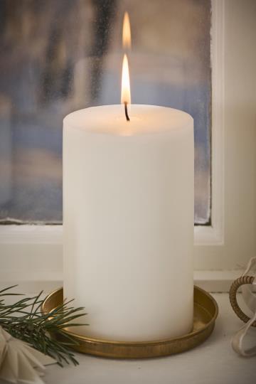White Church Candle - Nordic Swan Eco Wax