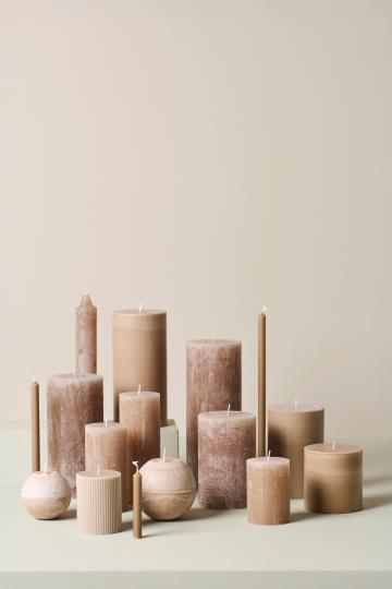 Linen Church Candle - Nordic Swan Eco Wax