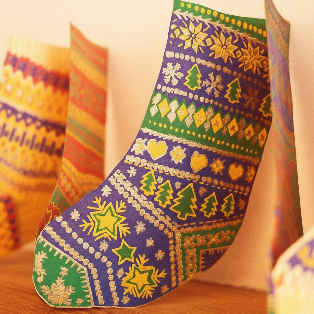 Stockings Christmas Paper Garland