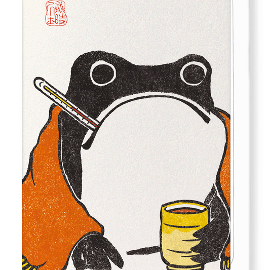 get well soon card hoji frog