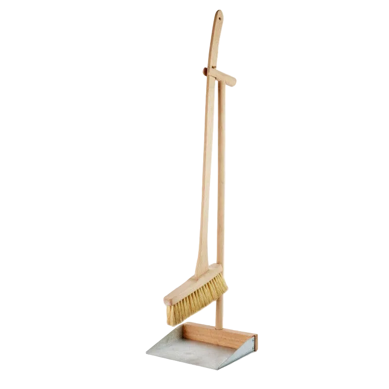 Upright Standing Wooden Brush Set