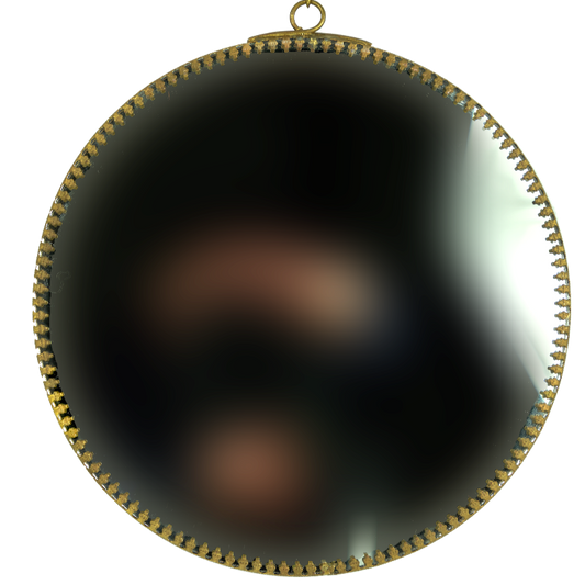 Hanging Brass Colour Mirror