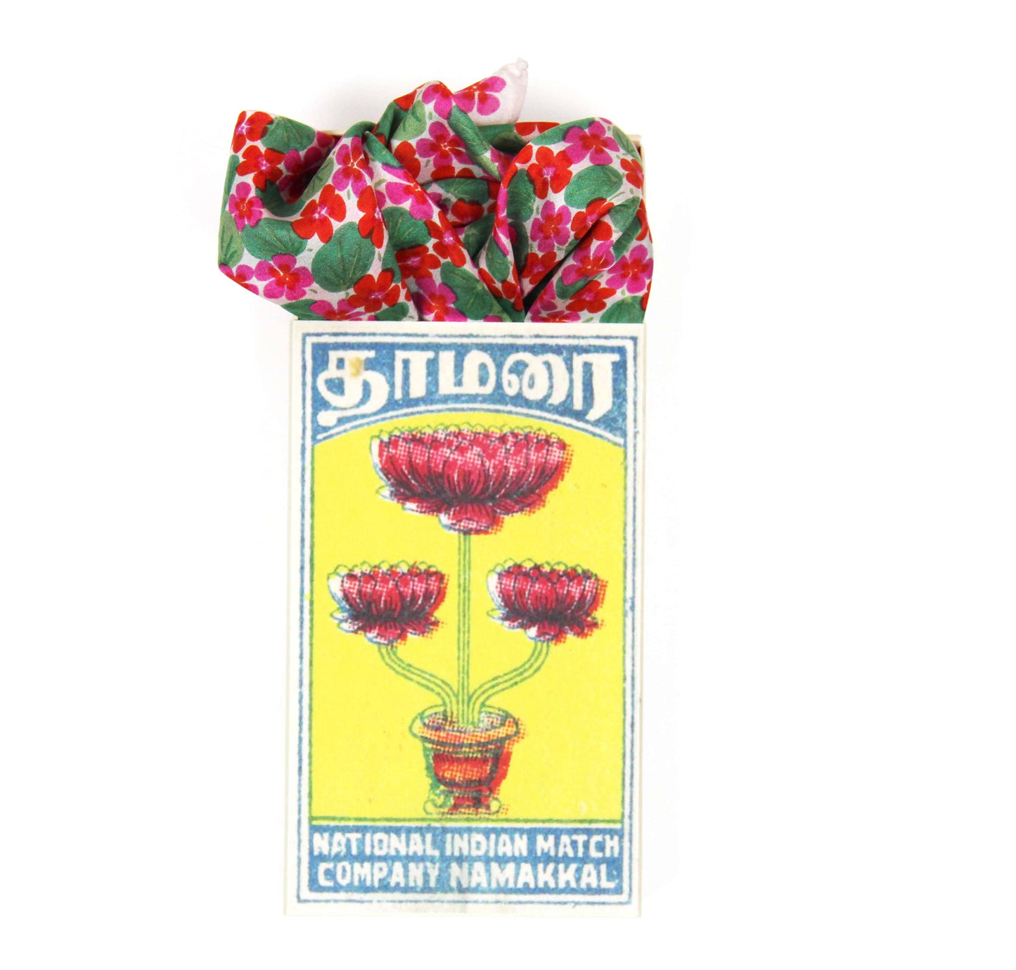 Mini Capucine Fuchsia Silk Scarf