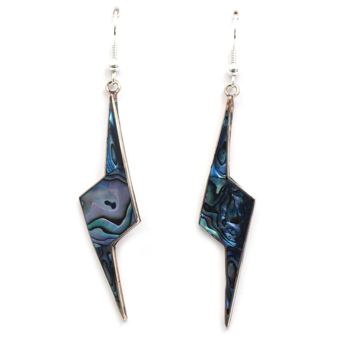 60mm lightning bolt drop earrings from Mexico
