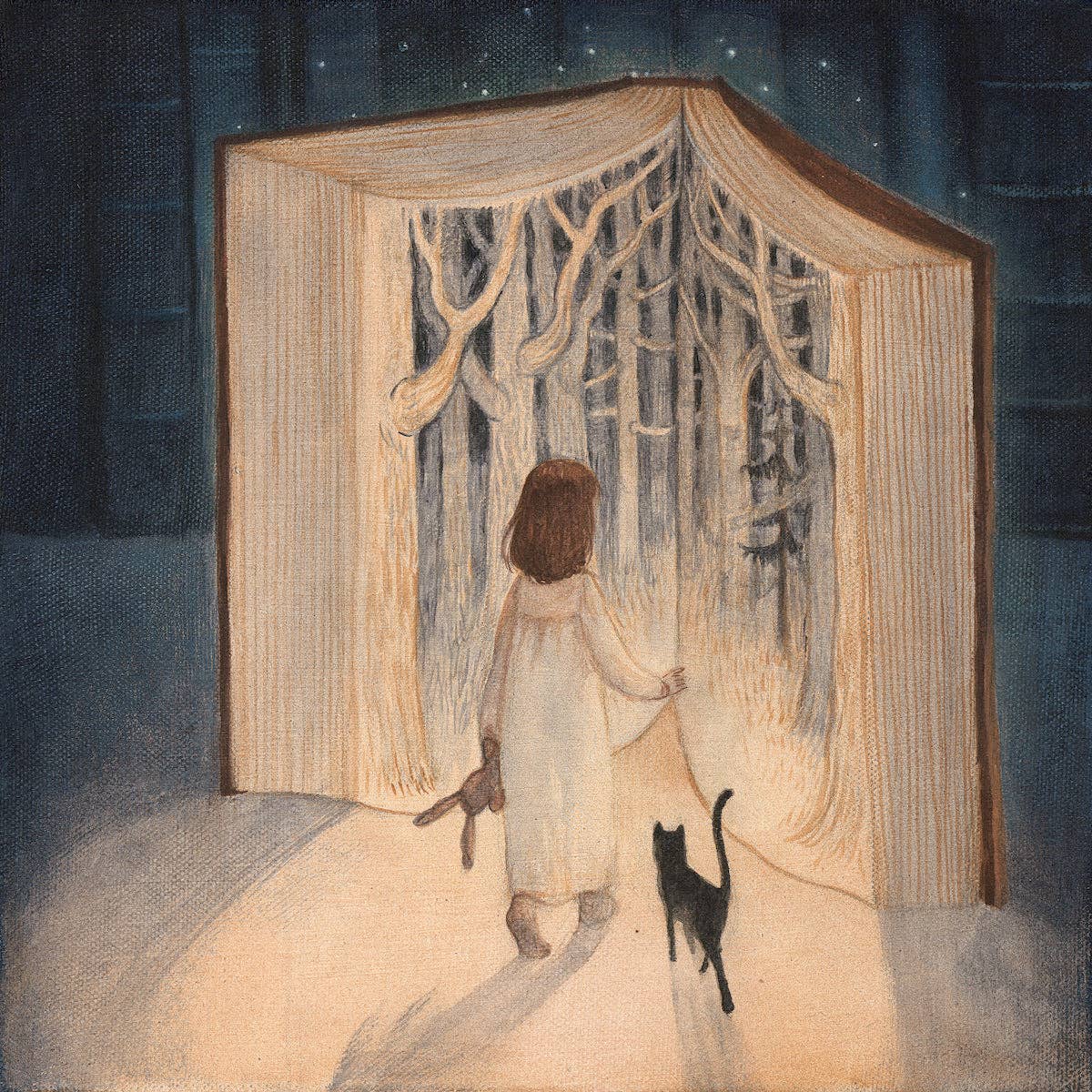 A Forest Enchanted greetings card by Scottish artist Lucy Campbell, printed from an original painting