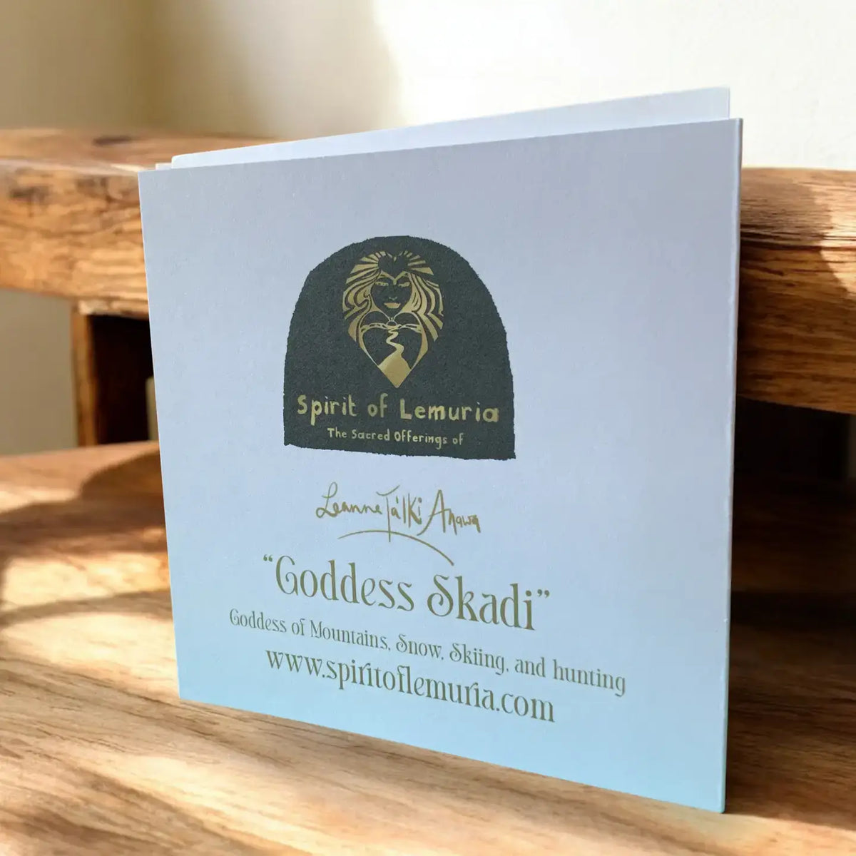 Skadi Norse Snow Goddess Greetings Card
