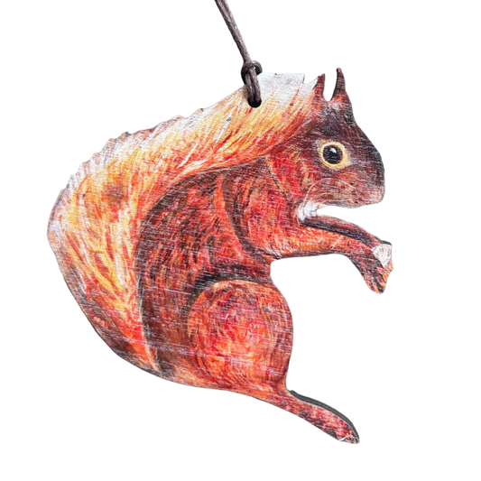 squirrel shaped plywood decoration