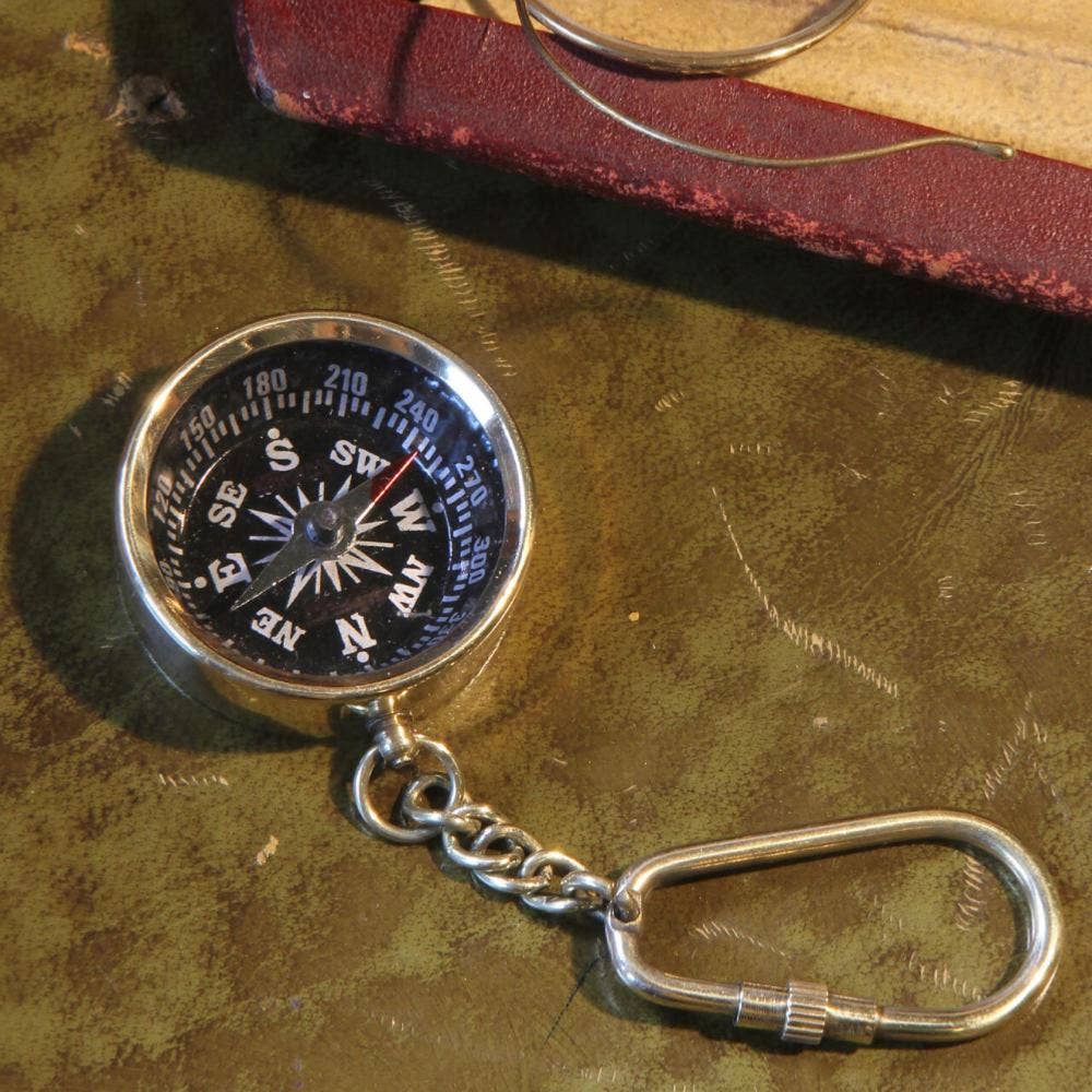 Compass Key Ring
