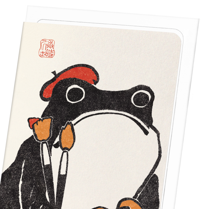 Artist Hoji Frog Greetings Card