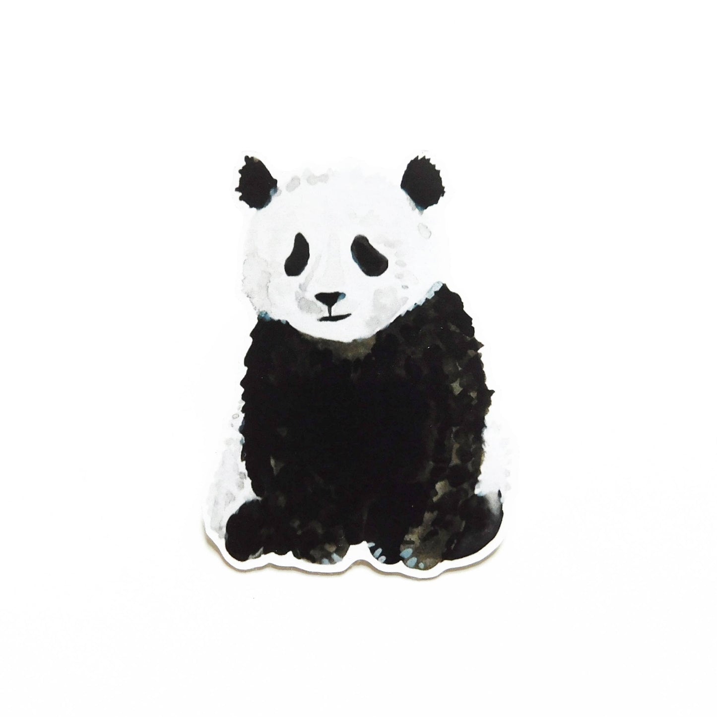 giant panda hand painted eco sticker
