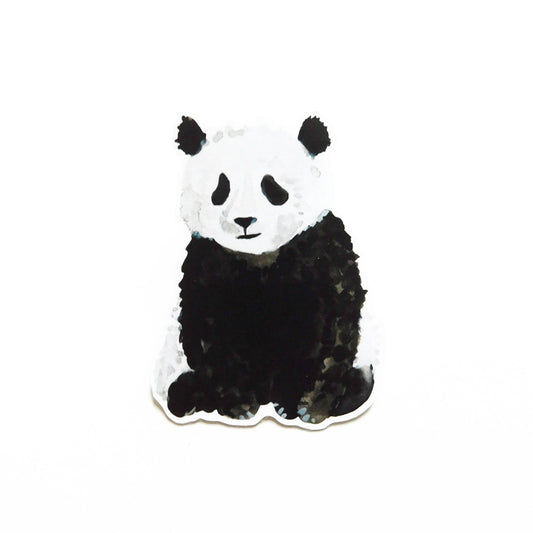 giant panda hand painted eco sticker
