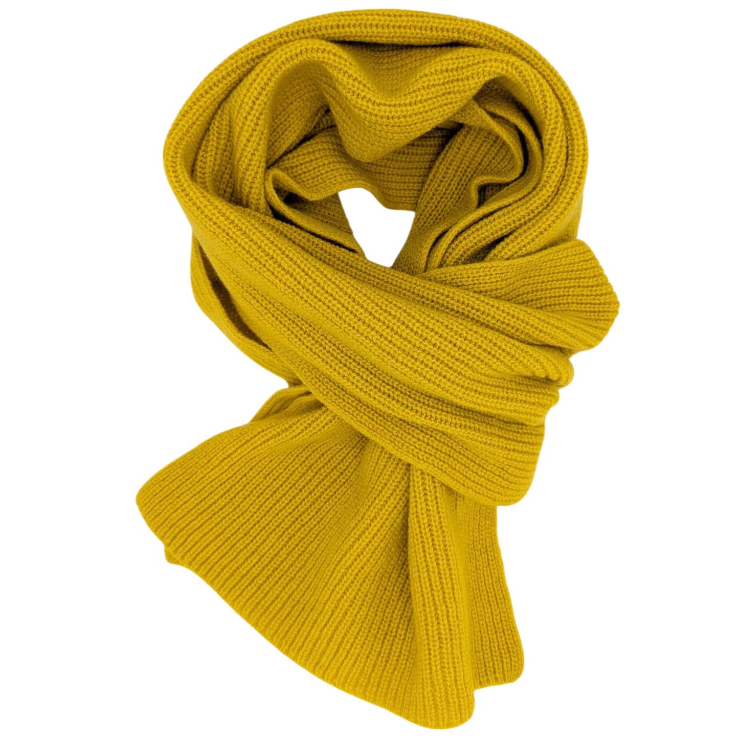 mustard yellow lambswool scarf