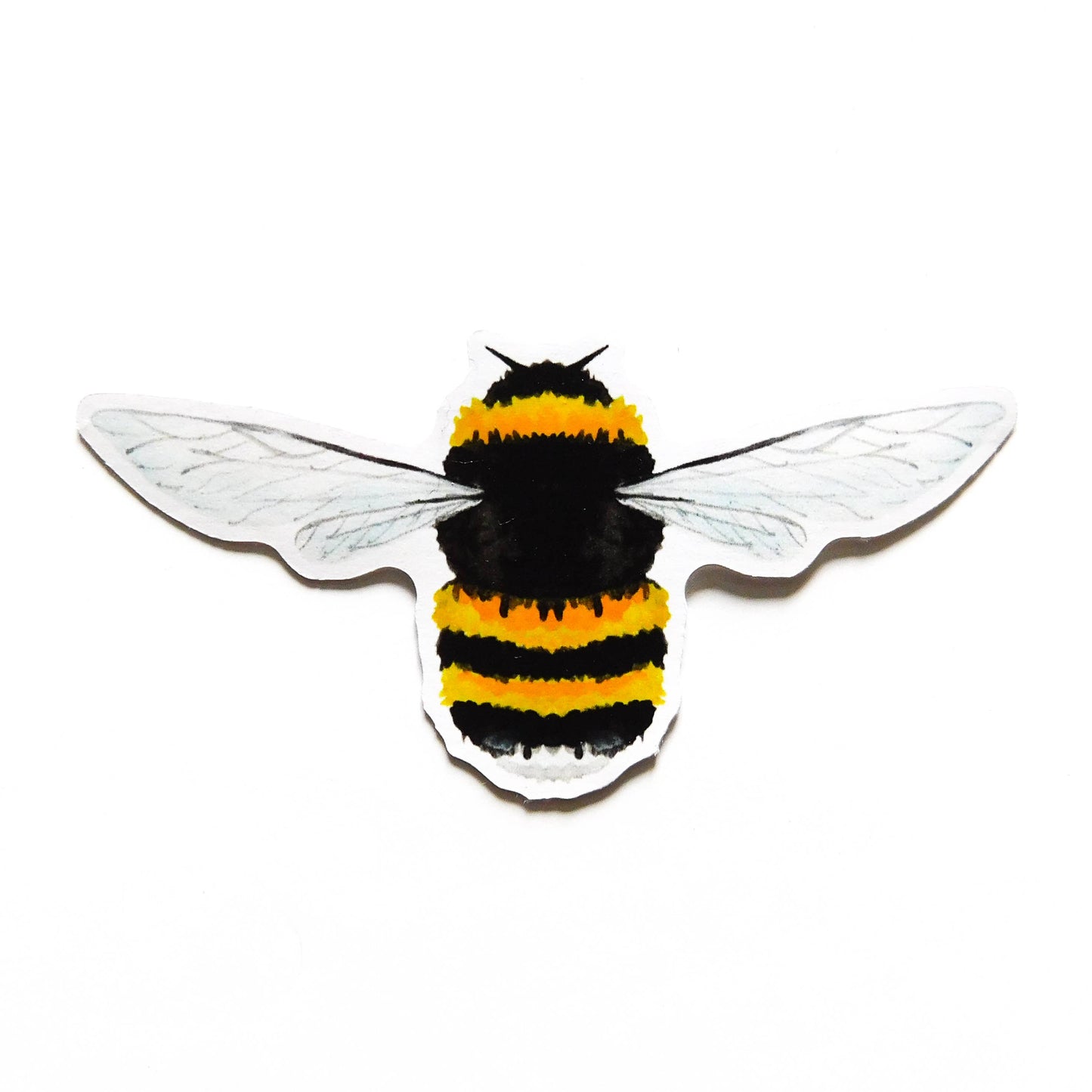 hand painted bee sticker 