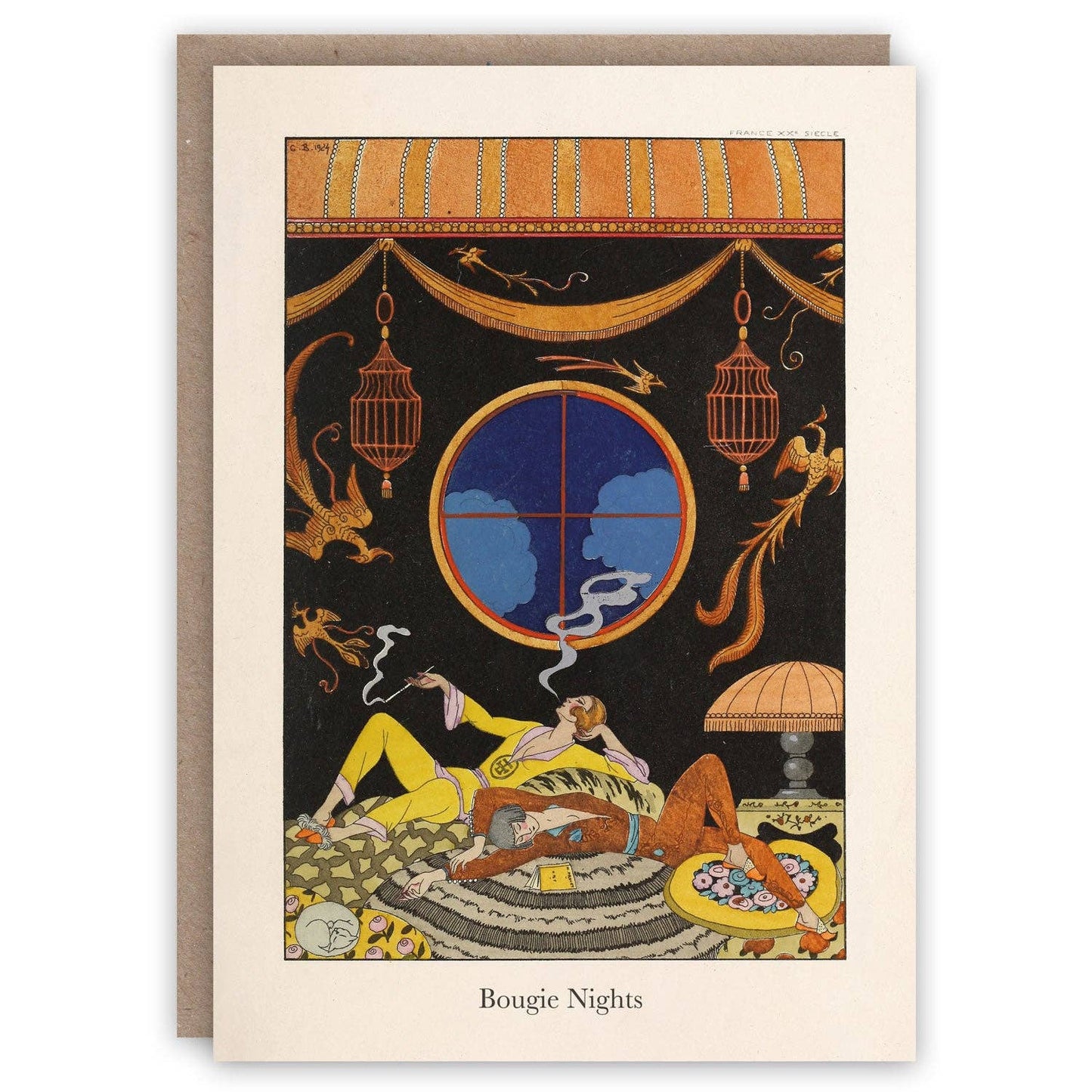 Bougie Nights Greetings Card