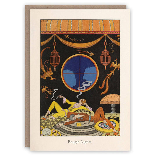 Bougie Nights Greetings Card