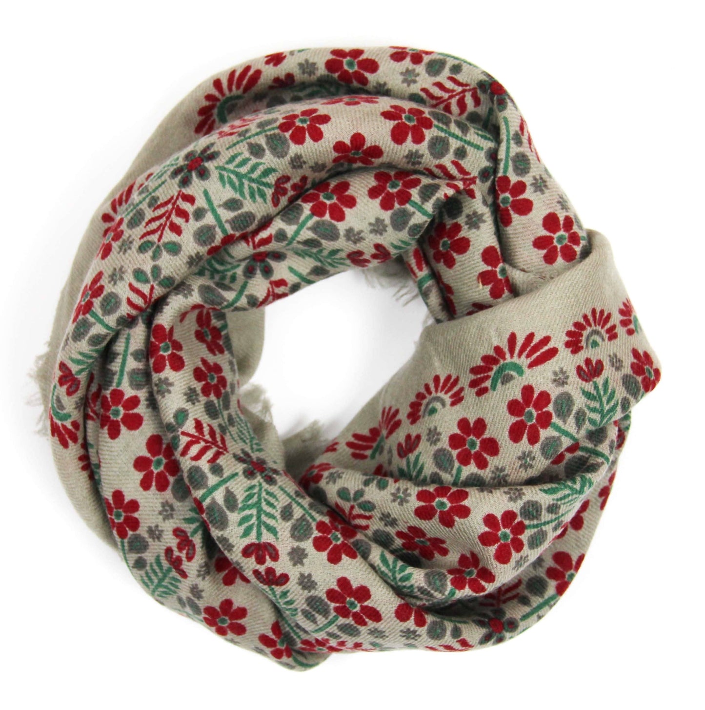 Red Agata Wool Scarf