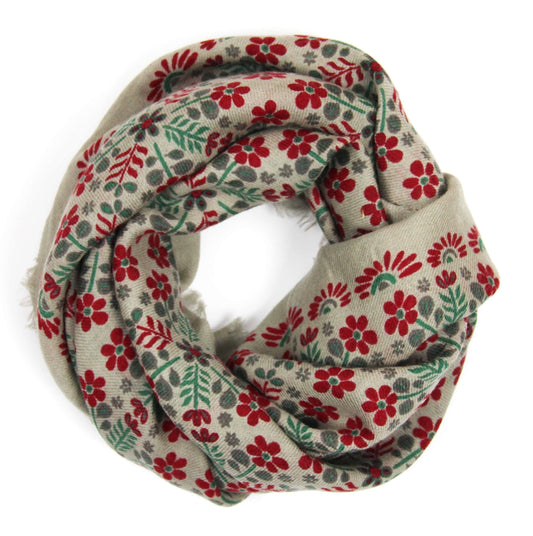 Red Agata Wool Scarf