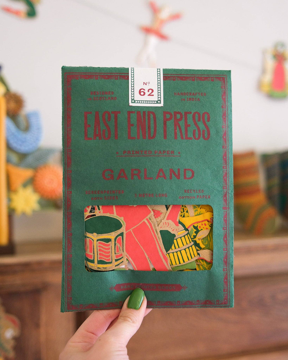East End Press - 12 Days of Christmas Sewn Garland