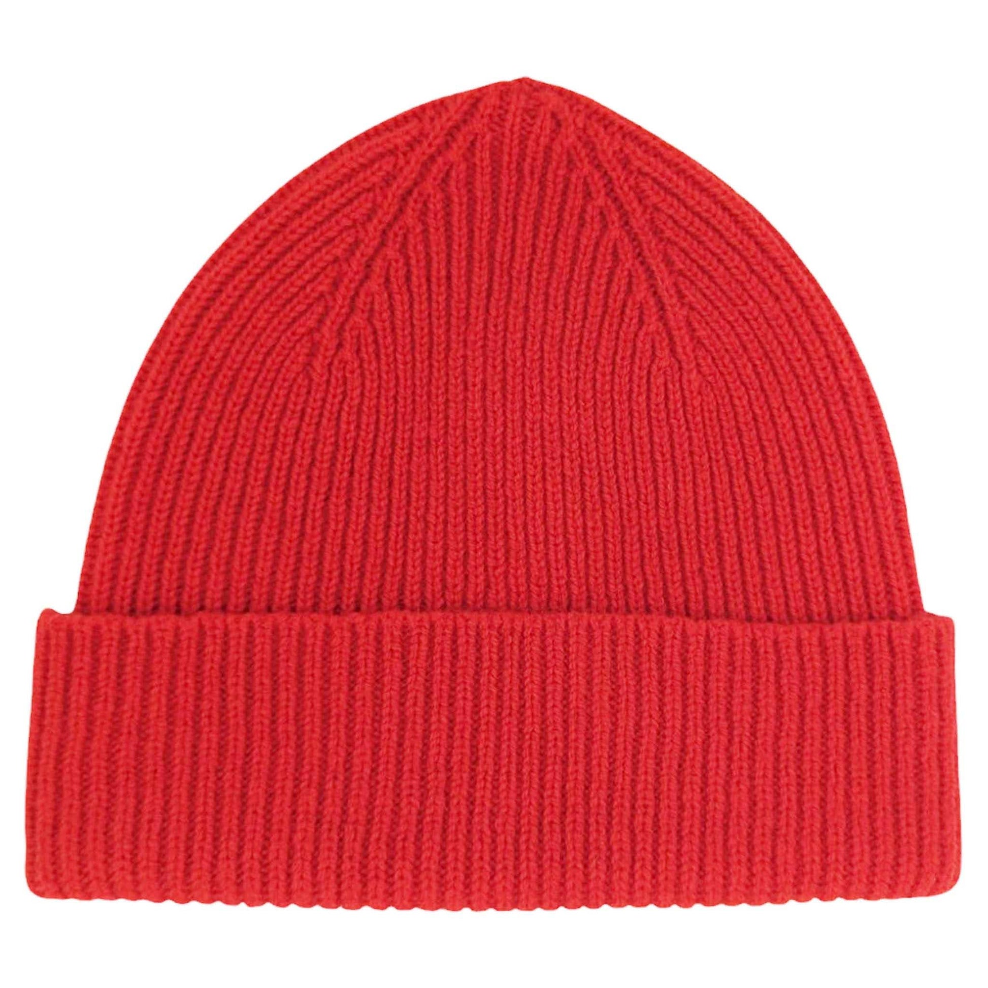 Red wool hat